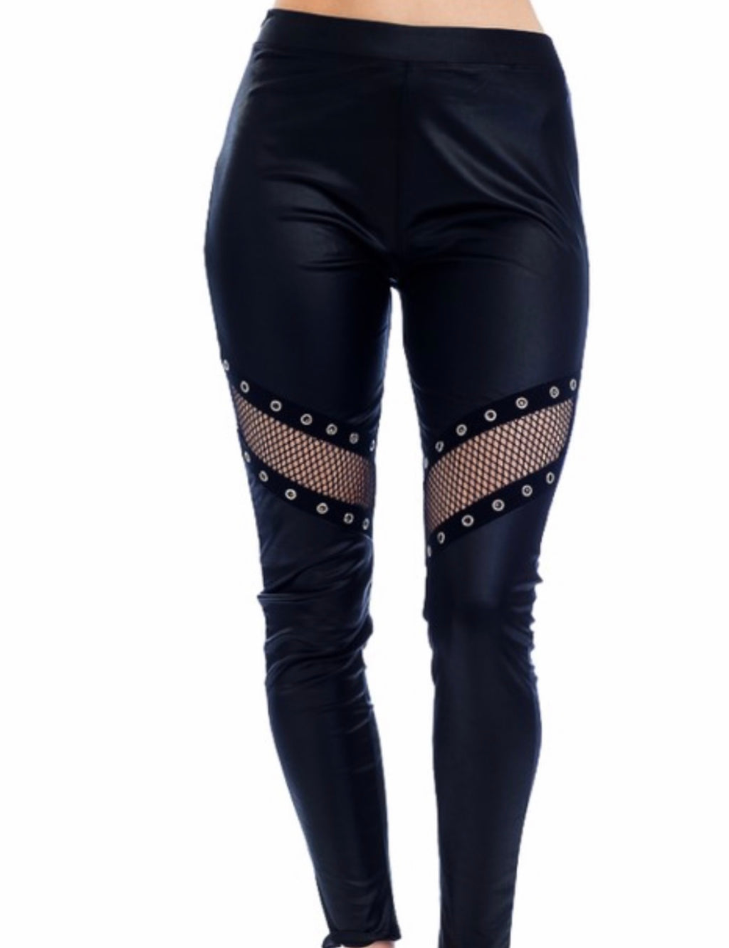 Faux leather legging