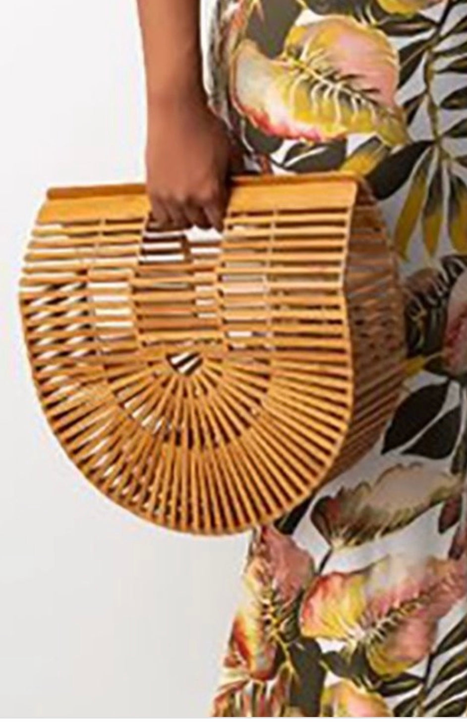 Solid color bamboo bag