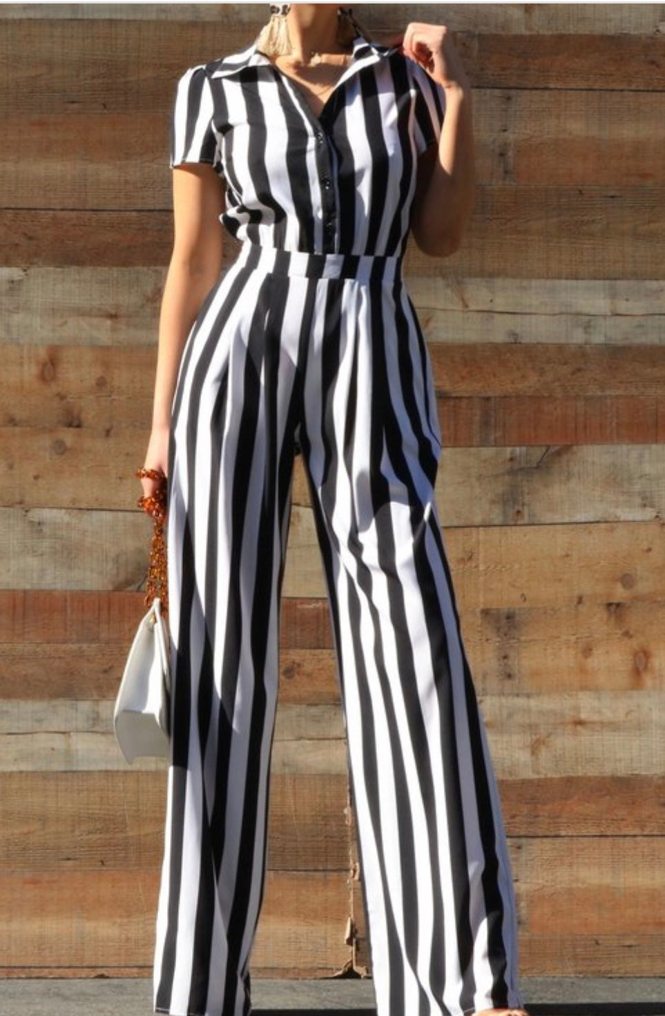 Stripe jumpsuit