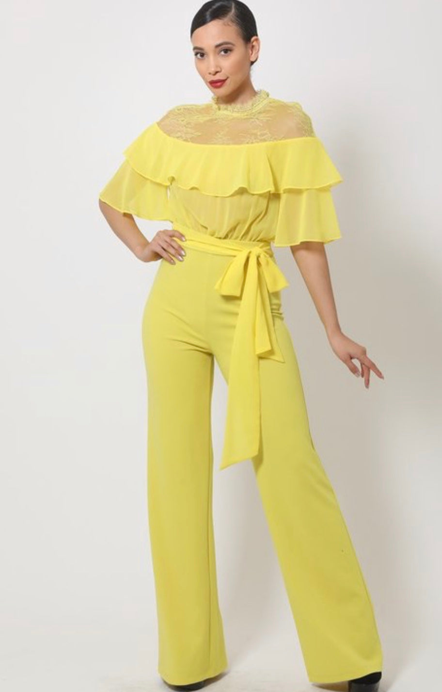 Spring yellow Jumpsuit