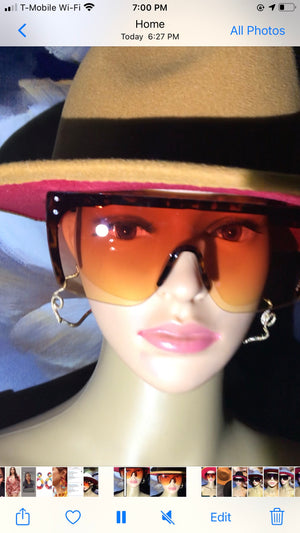 Semi rimless sunglasses