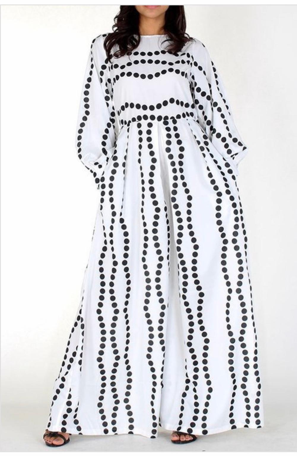 POLKA DOT PRINT JUMPSUIT